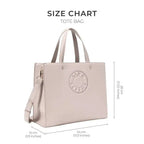 Avril The Trendy Beige Office Tote Bag - Lino Perros