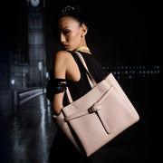 Avril Timeless Beige Tote Bag