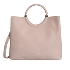 Avril Top Handle Beige Satchel Bag - Lino Perros