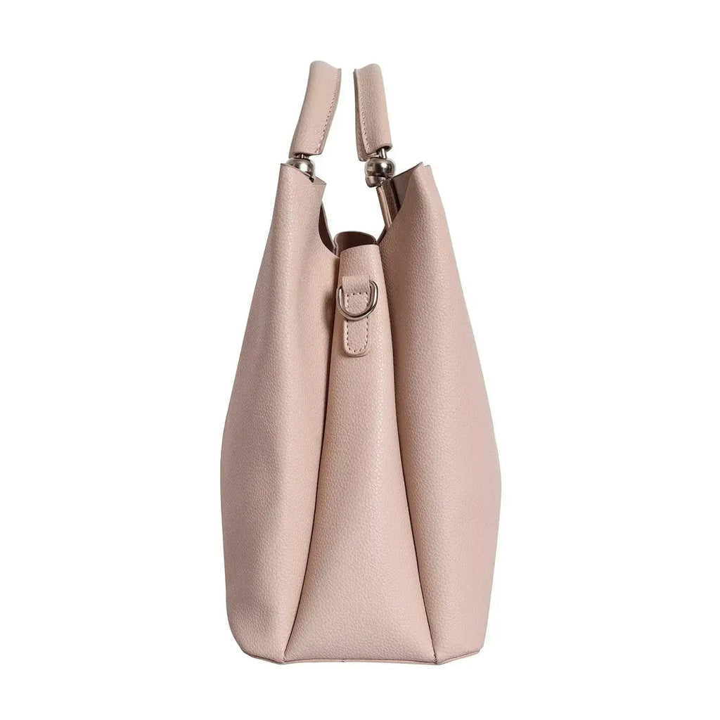 Avril Top Handle Beige Satchel Bag - Lino Perros