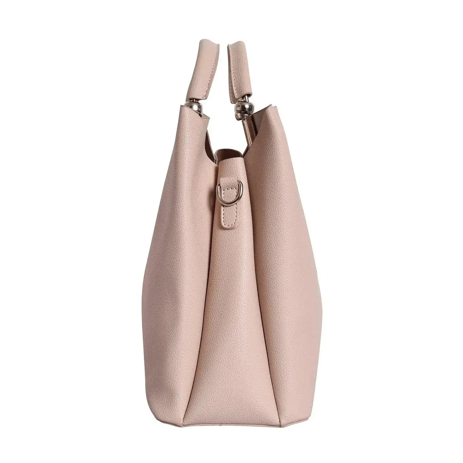 Avril Top Handle Beige Satchel Bag - Lino Perros