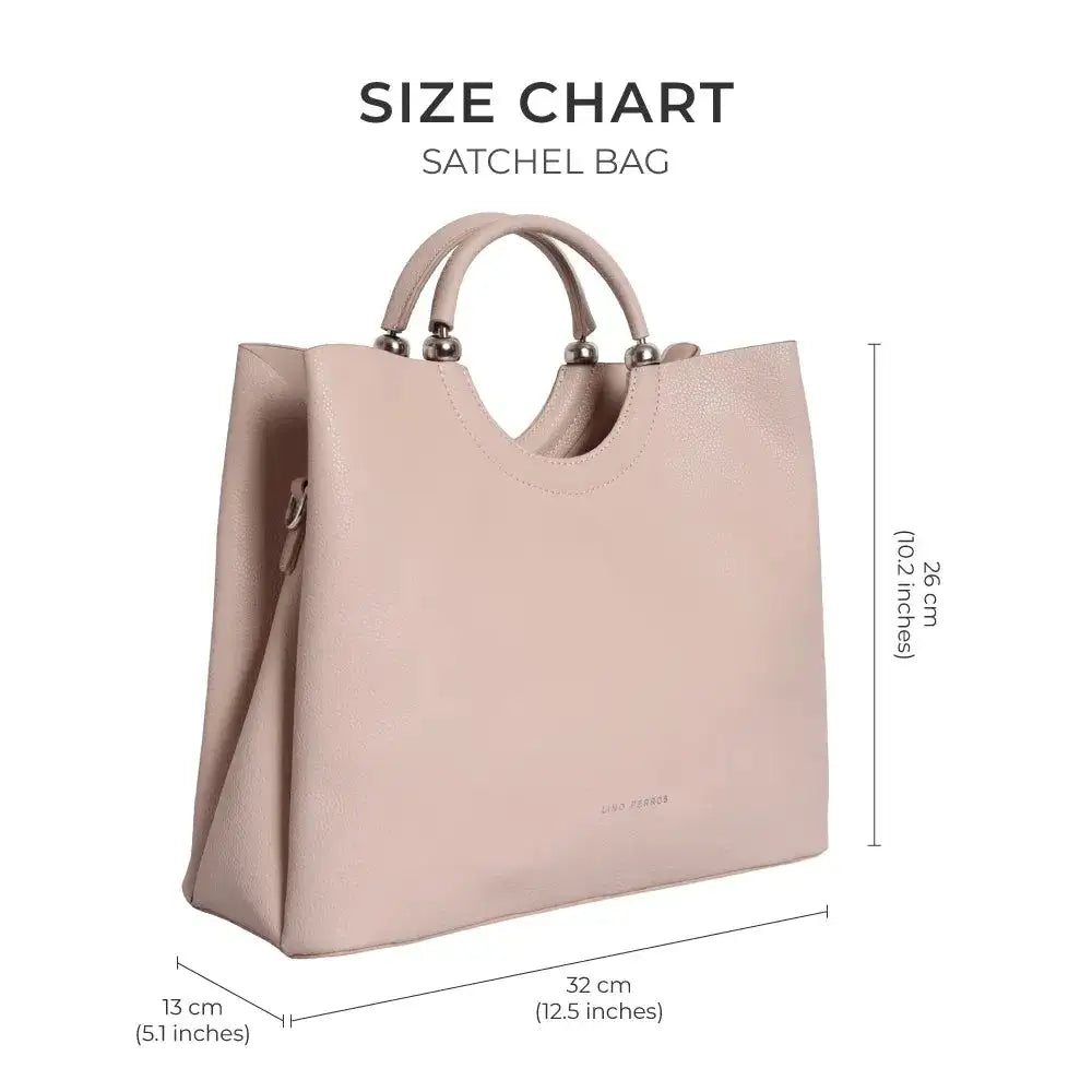 Avril Top Handle Beige Satchel Bag - Lino Perros