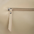 Avril White Slouchy Beige Bucket Hobo - Lino Perros