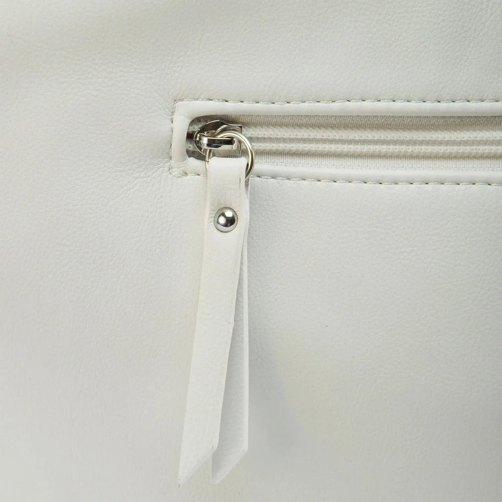 Avril White Slouchy Bucket White Hobo - Lino Perros