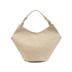 Avril White Slouchy Beige Bucket Hobo - Lino Perros
