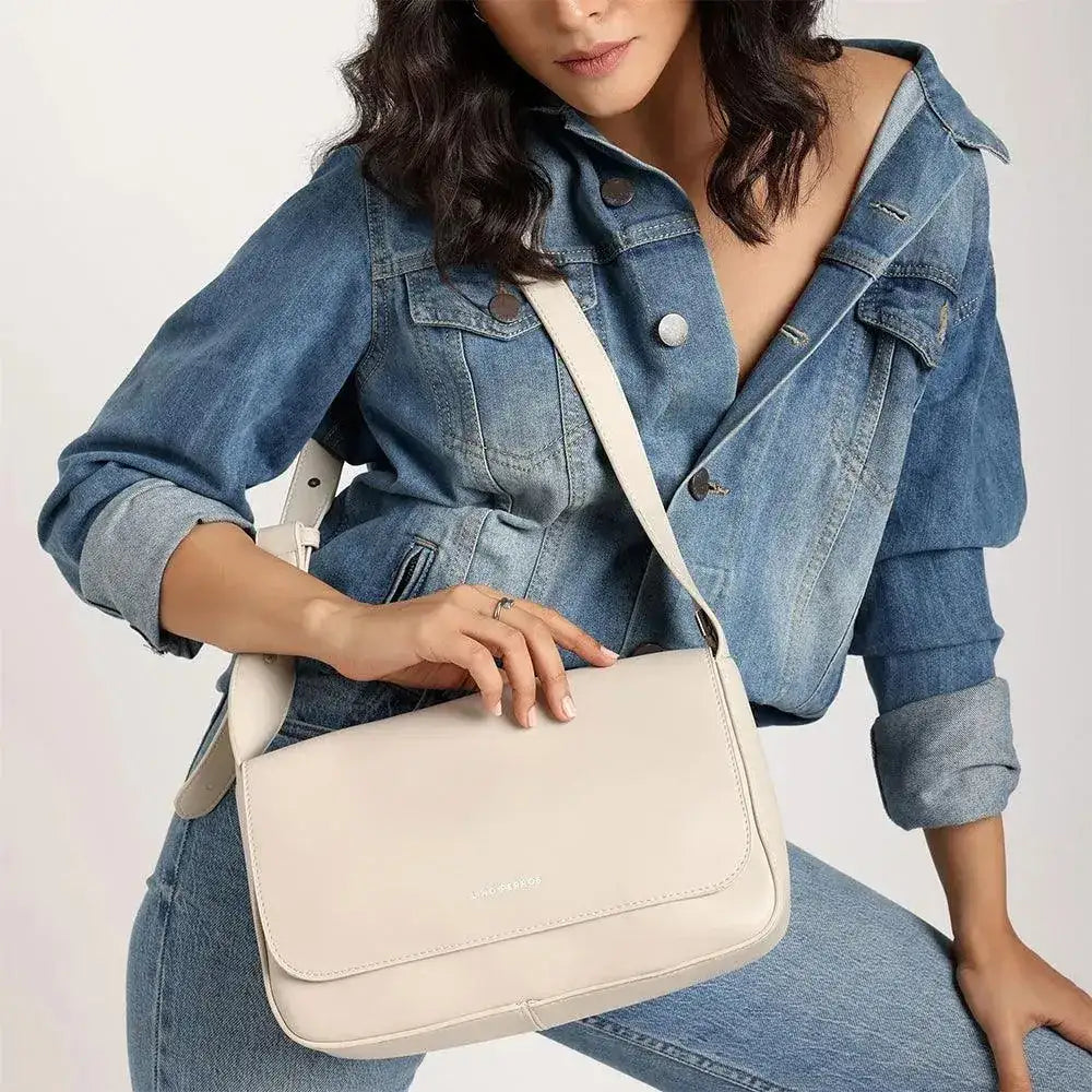 Blythe Chic Beige Shoulder Bag - Lino Perros