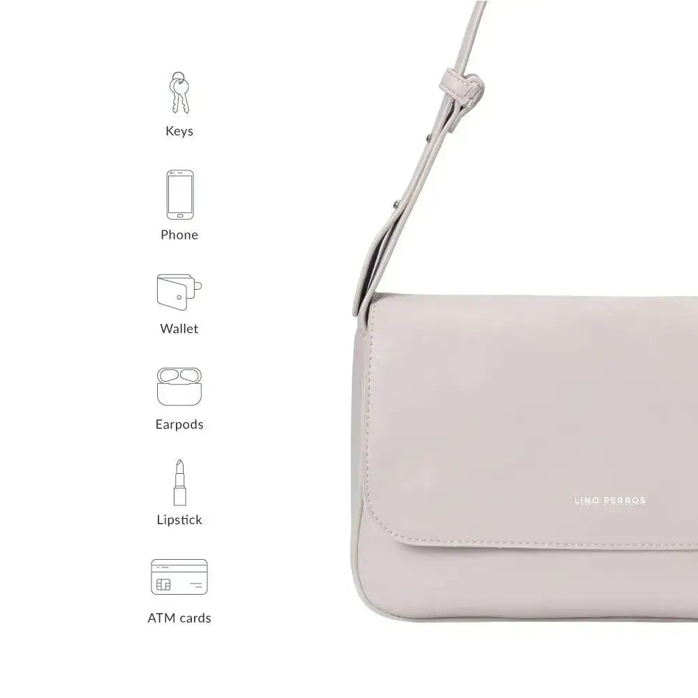 Blythe Chic Beige Shoulder Bag - Lino Perros