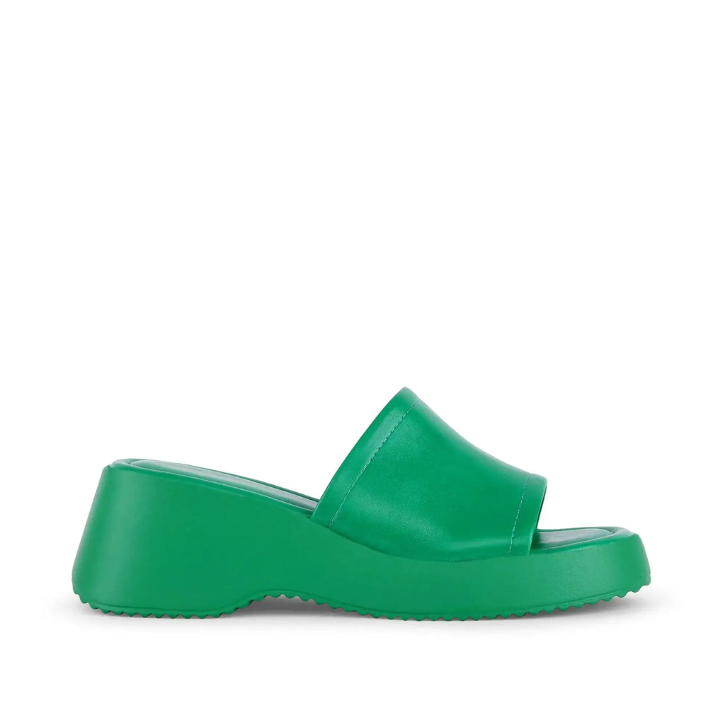 Bowie Everyday Platform Green Sliders - Lino Perros