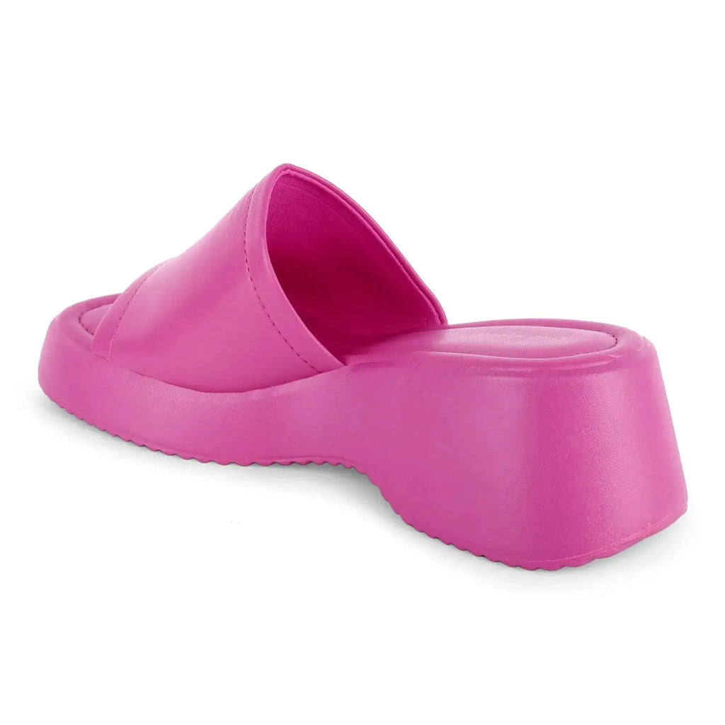 Bowie Everyday Platform Fuchsia Sliders - Lino Perros