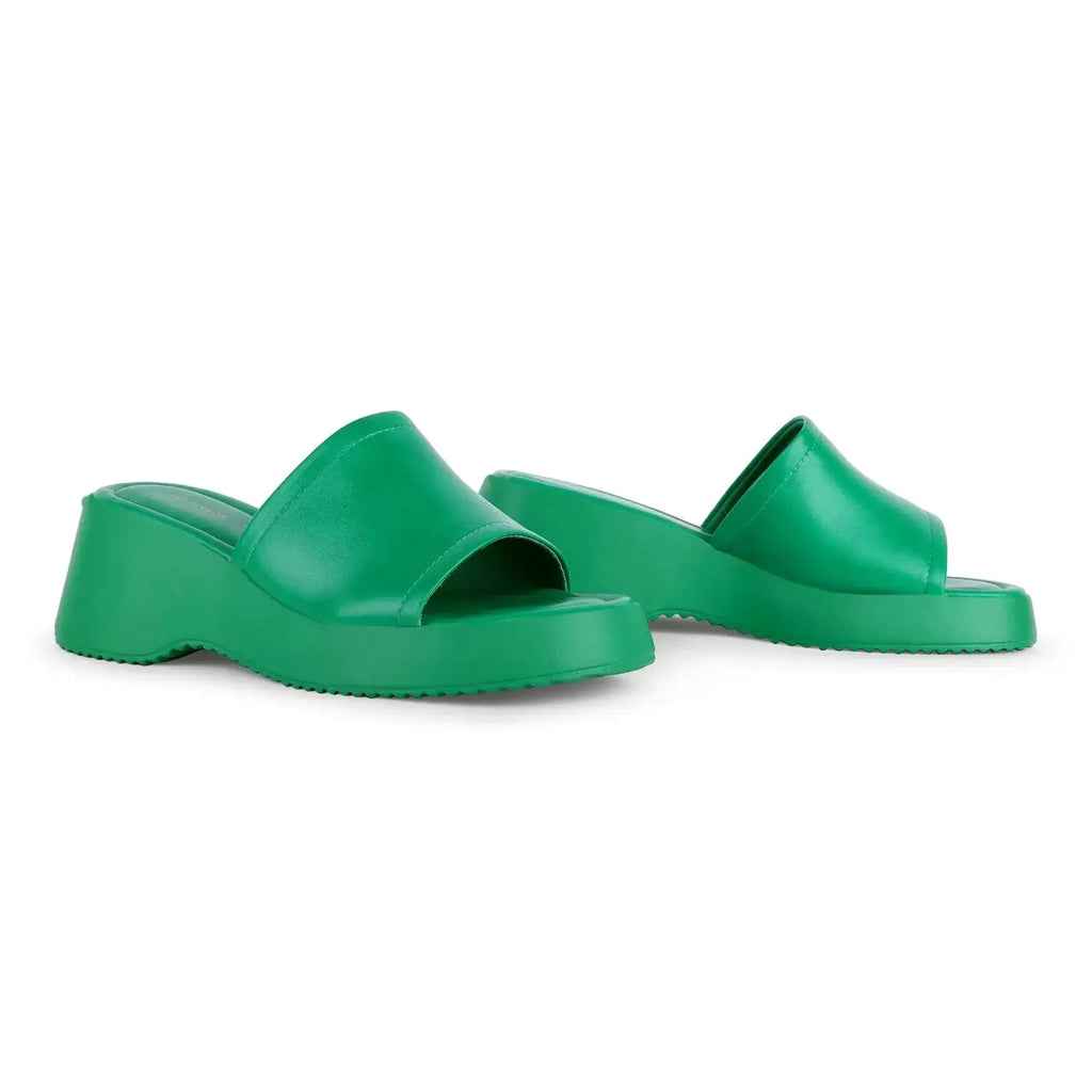Bowie Everyday Platform Green Sliders - Lino Perros