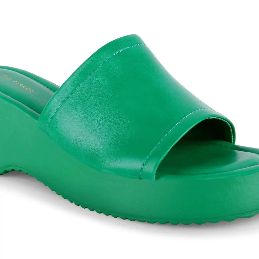 Bowie Everyday Platform Green Sliders - Lino Perros