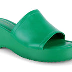 Bowie Everyday Platform Green Sliders - Lino Perros