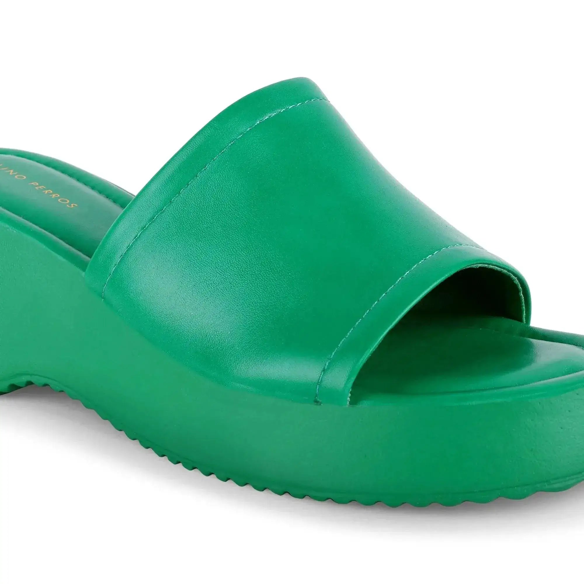 Bowie Everyday Platform Green Sliders - Lino Perros