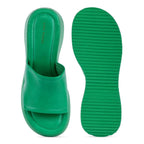 Bowie Everyday Platform Green Sliders - Lino Perros