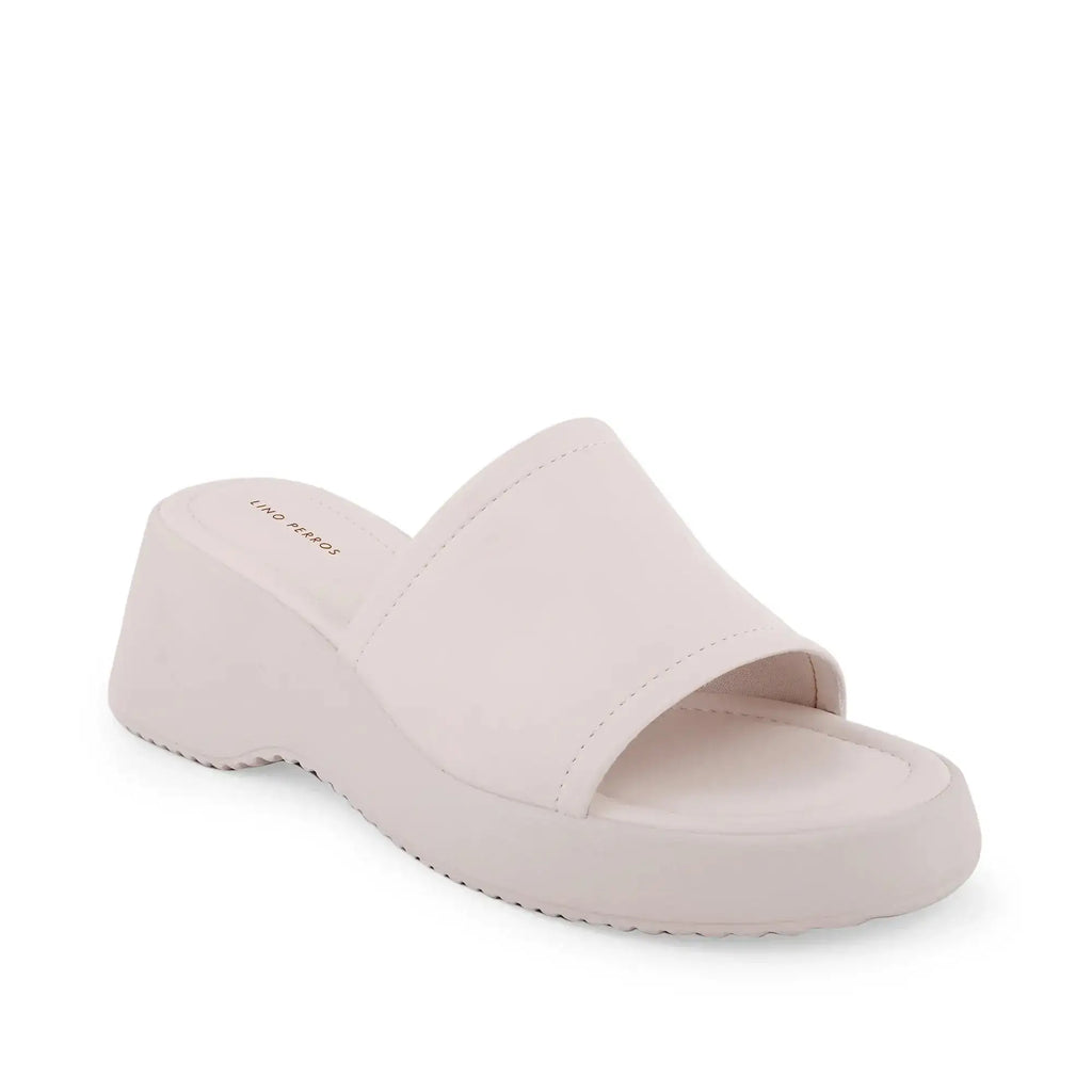 Bowie Everyday Platform Off White Sliders - Lino Perros
