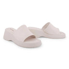 Bowie Everyday Platform Off White Sliders - Lino Perros