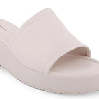 Bowie Everyday Platform Off White Sliders - Lino Perros
