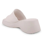Bowie Everyday Platform Off White Sliders - Lino Perros