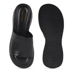 Bowie Everyday Platform Black Sliders - Lino Perros