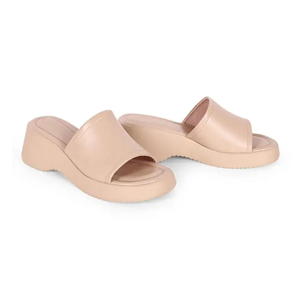 Bowie Everyday Platform Peach Sliders - Lino Perros