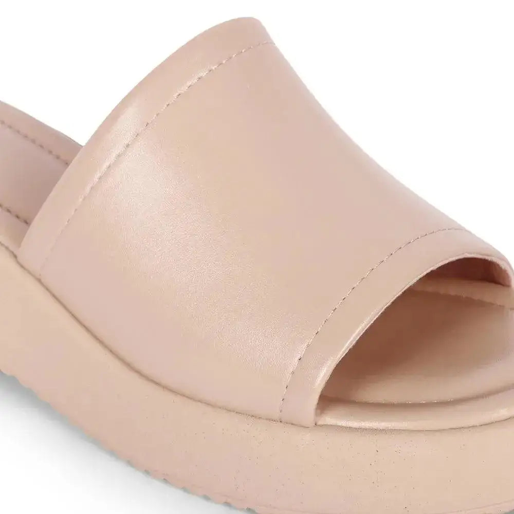 Bowie Everyday Platform Peach Sliders - Lino Perros