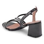 Gabbana Back Strap Black Sandals - Lino Perros