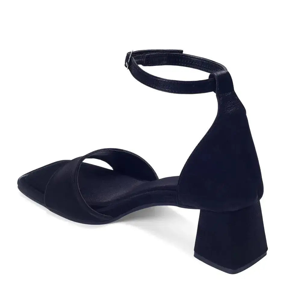 Gabbana Backstrap Everyday Block Black Heels - Lino Perros