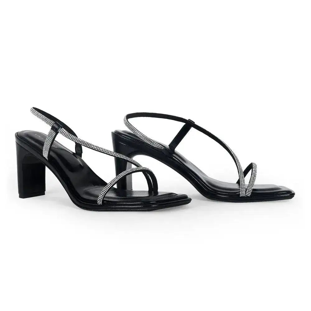 Gabbana Bling Black Sandal - Lino Perros