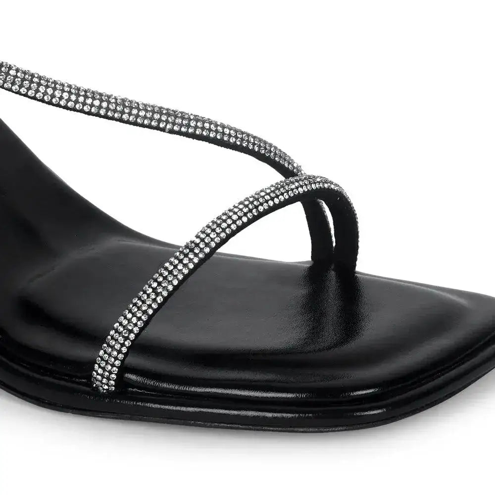 Gabbana Bling Black Sandal - Lino Perros