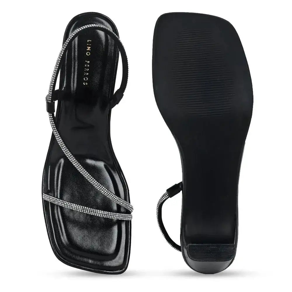 Gabbana Bling Black Sandal - Lino Perros