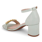 Gabbana Chain Link Block Heels - Lino Perros