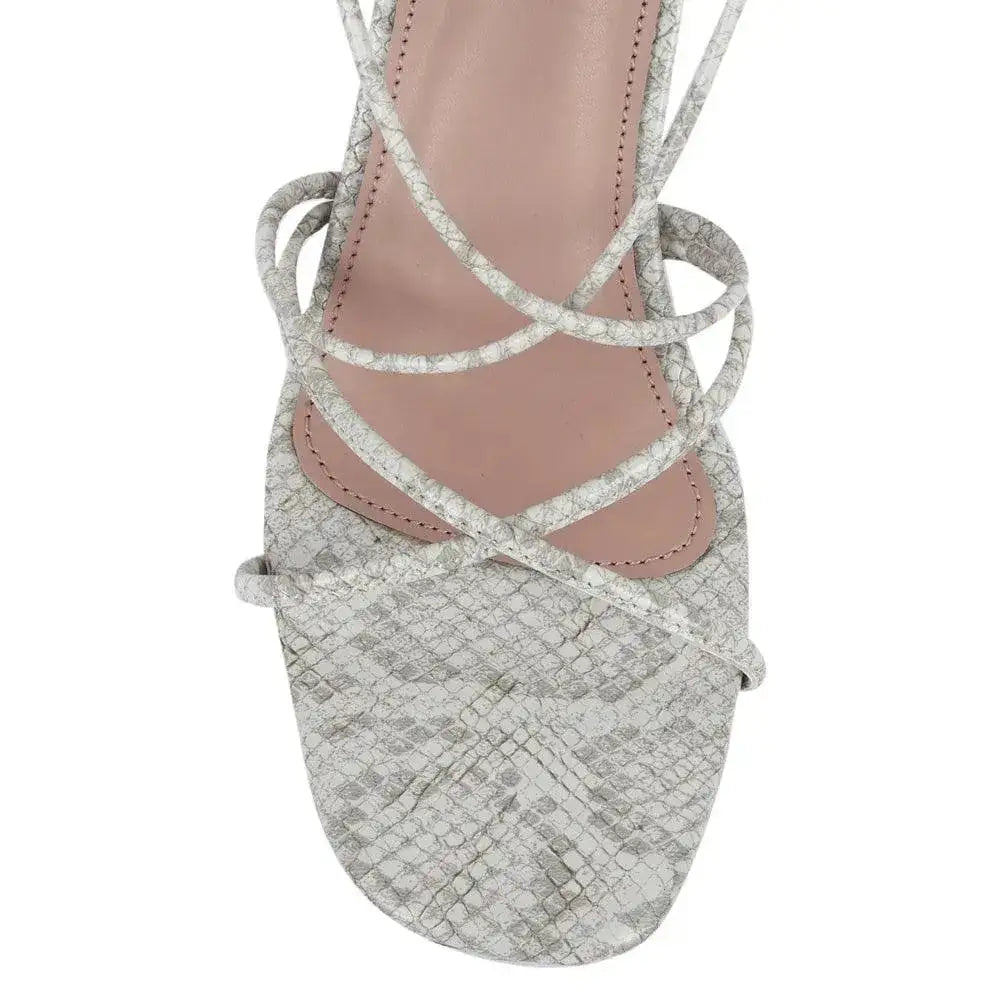 Gabbana Cocktail Block White Heels - Lino Perros