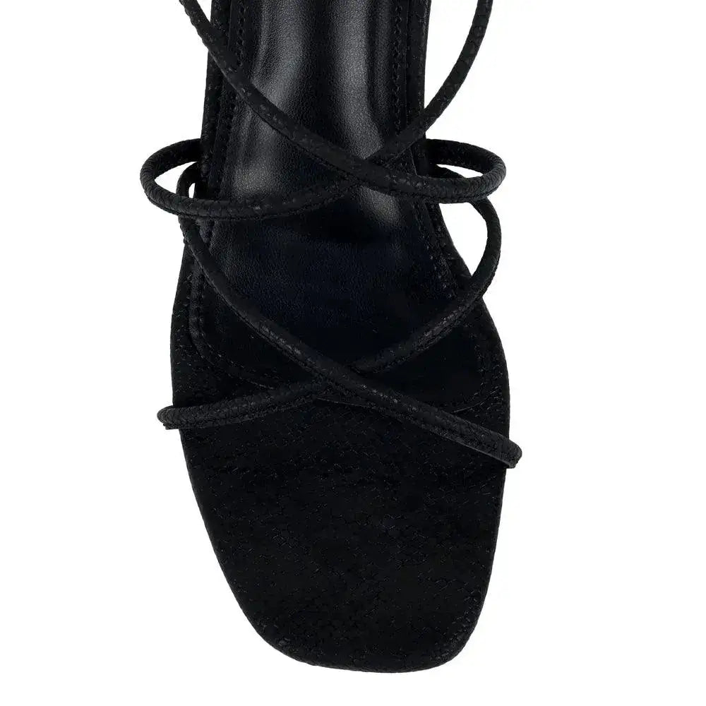 Gabbana Cocktail Block Black Heels - Lino Perros