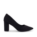 Gabbana Diamond Studded Block Black Pumps - Lino Perros