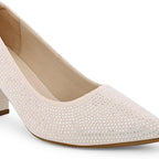Gabbana Diamond Studded Block Pumps - Lino Perros