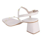 Gabbana Elegance Block Off White Heels - Lino Perros