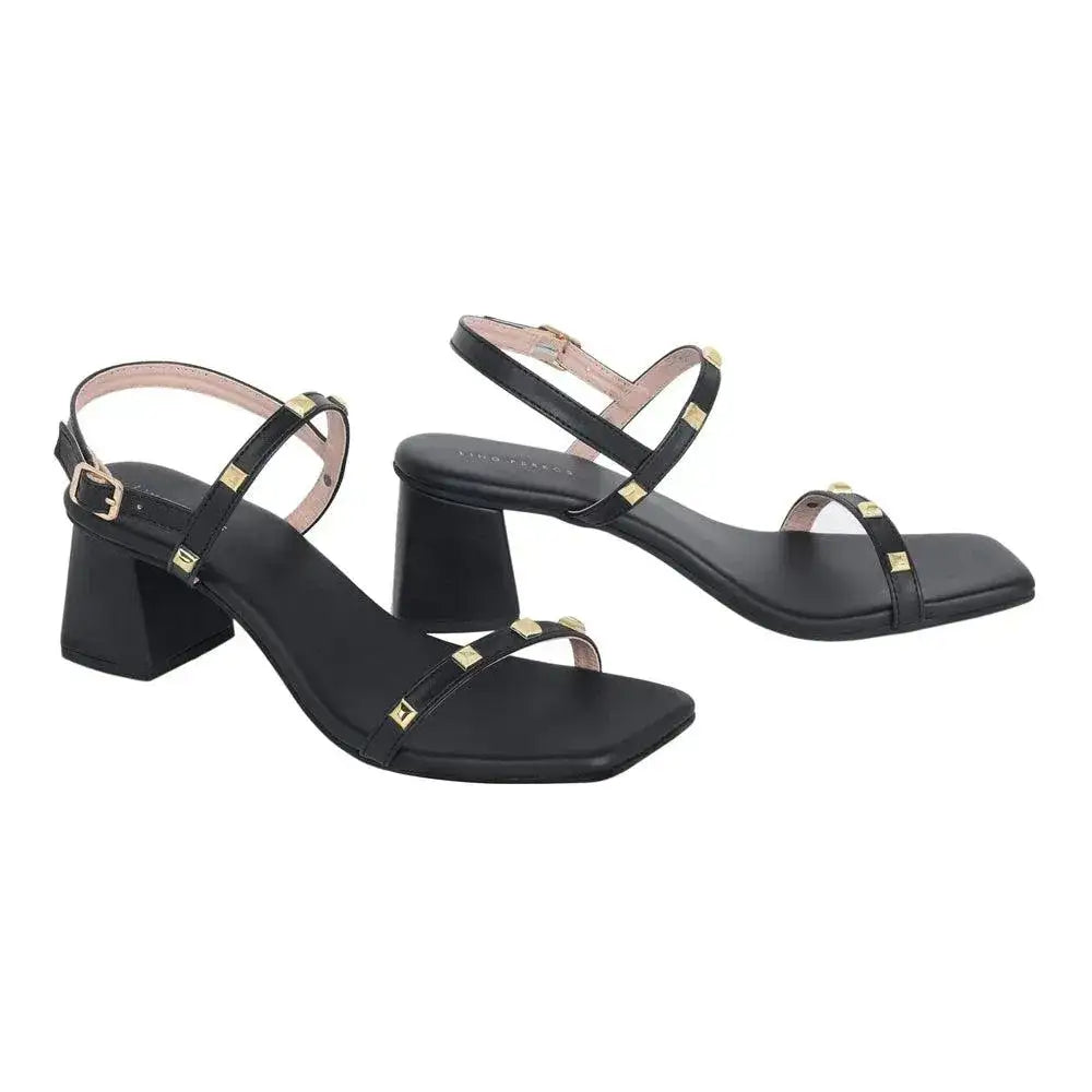 Gabbana Elegance Block Black Heels - Lino Perros