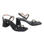 Gabbana Elegance Block Black Heels - Lino Perros