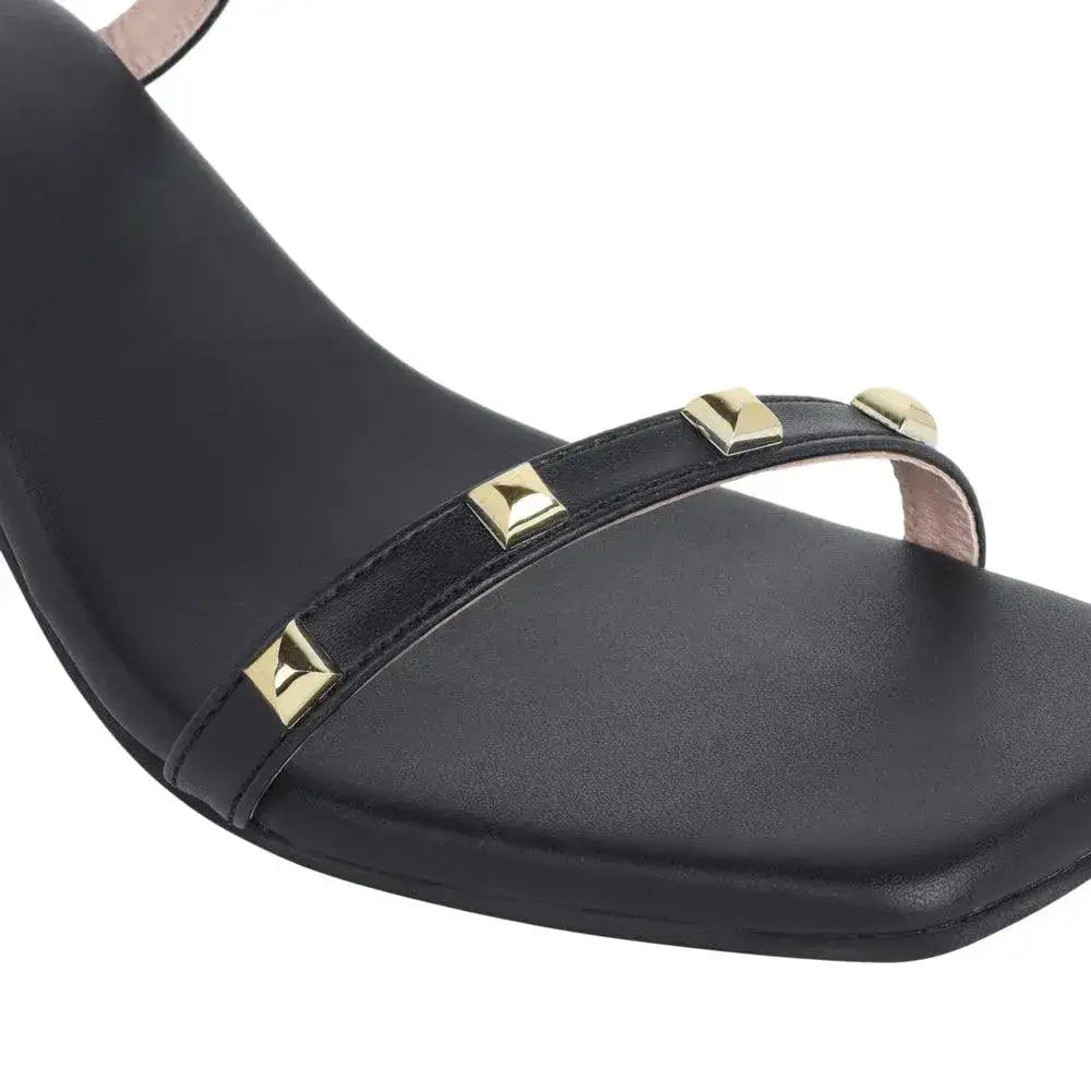 Gabbana Elegance Block Black Heels - Lino Perros