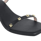Gabbana Elegance Block Black Heels - Lino Perros