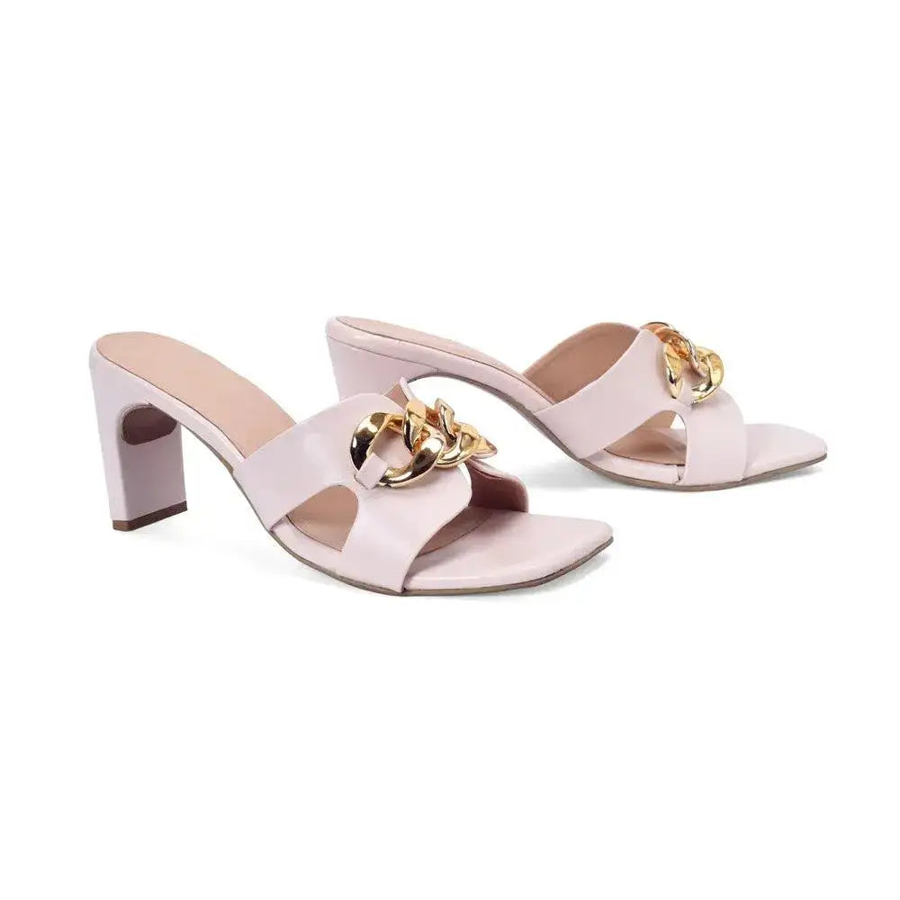 Gabbana Flower Heel Off White Sandal - Lino Perros