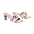 Gabbana Flower Heel Off White Sandal - Lino Perros