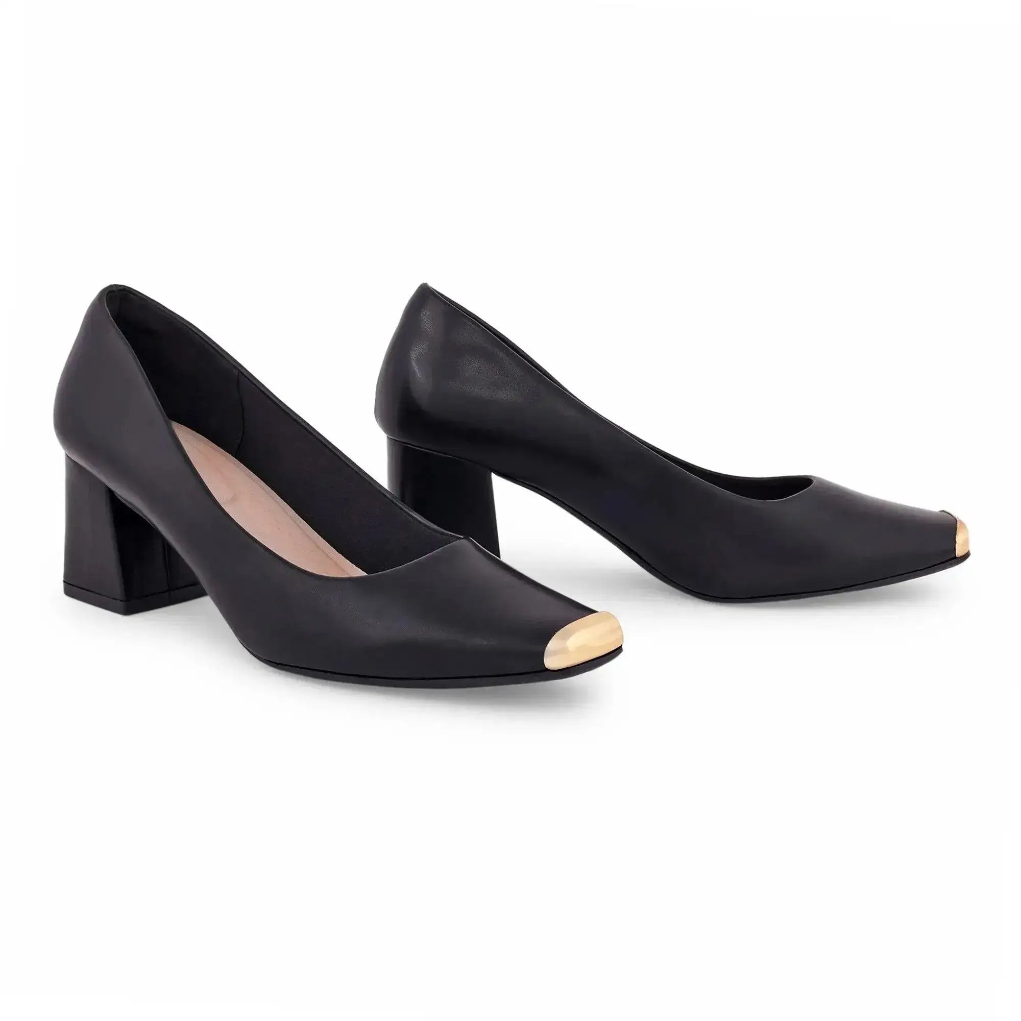 Gabbana Jet Black Toe Pumps - Lino Perros