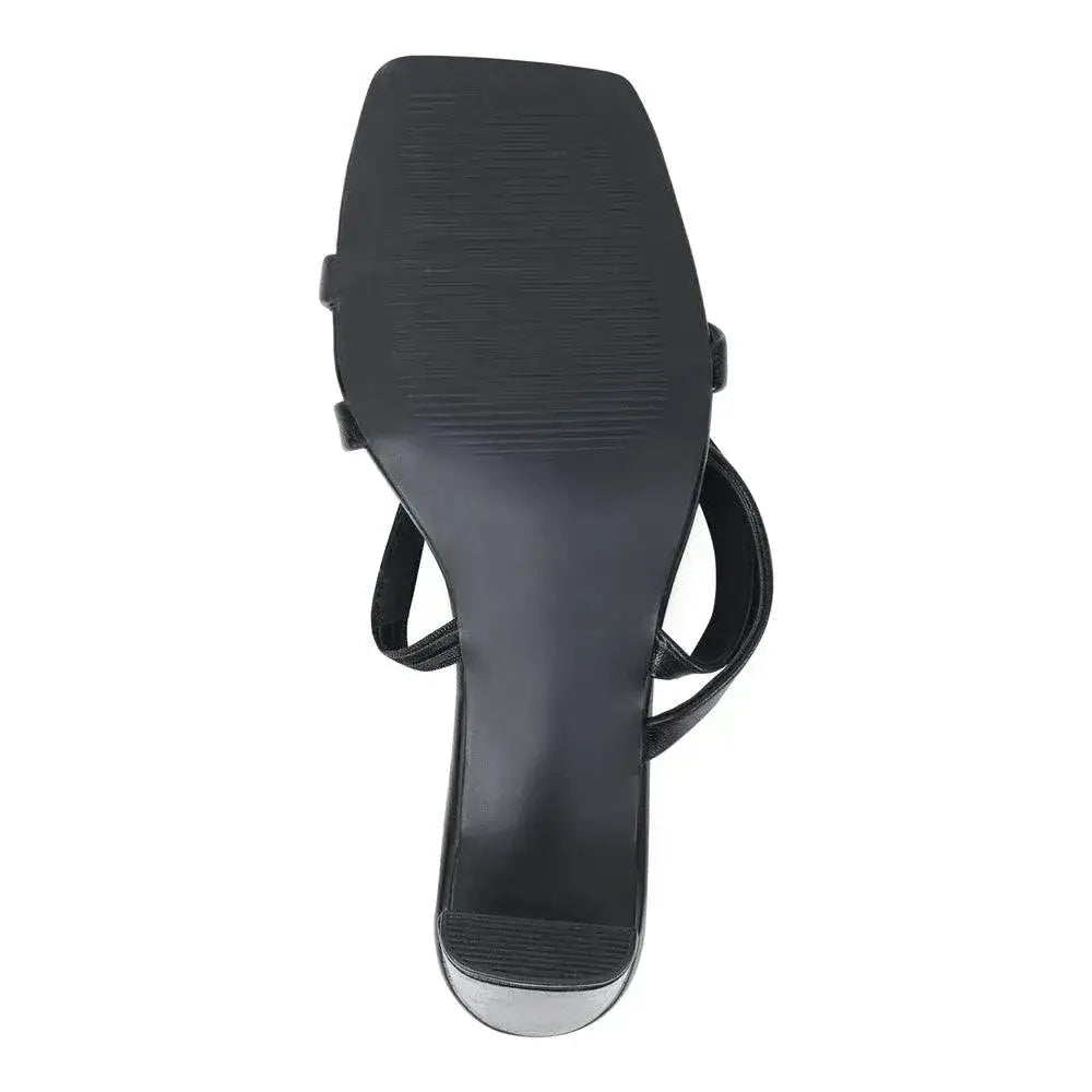 Gabbana Modern Black Block Heels - Lino Perros