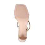 Gabbana Modern Beige Block Heels - Lino Perros