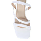 Gabbana Modern White Block Heels - Lino Perros