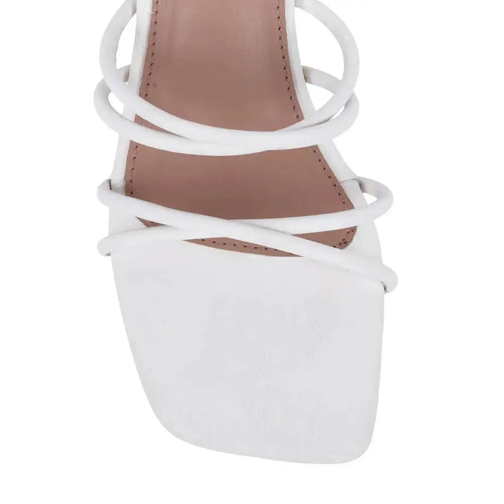 Gabbana Resort Block White Heels - Lino Perros