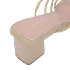 Gabbana Resort Block Beige Heels - Lino Perros