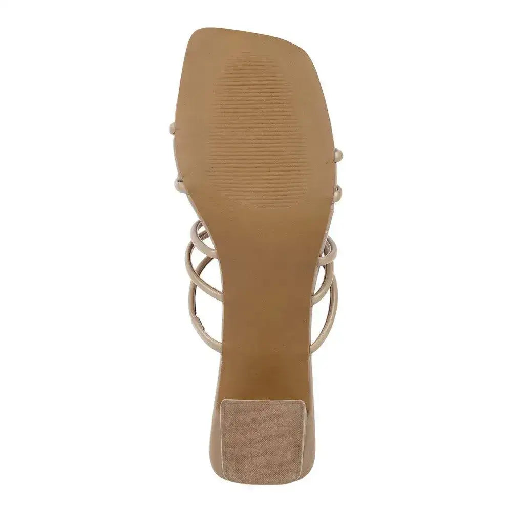 Gabbana Resort Block Beige Heels - Lino Perros
