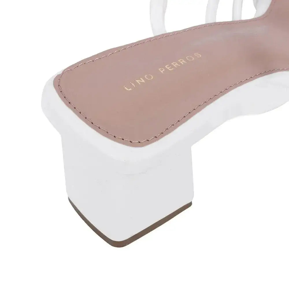 Gabbana Resort Block White Heels - Lino Perros